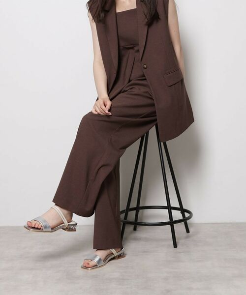 ESPERANZA / エスペランサ サンダル | スクエアトゥクリアローヒールサンダル | 詳細20