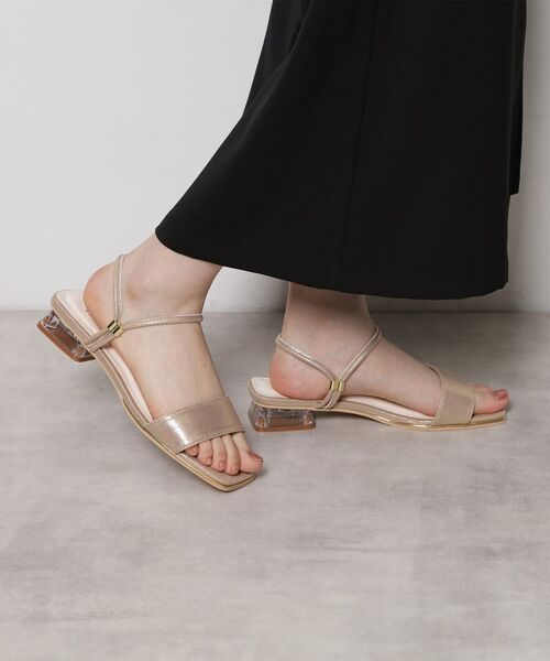 ESPERANZA / エスペランサ サンダル | スクエアトゥクリアローヒールサンダル | 詳細22