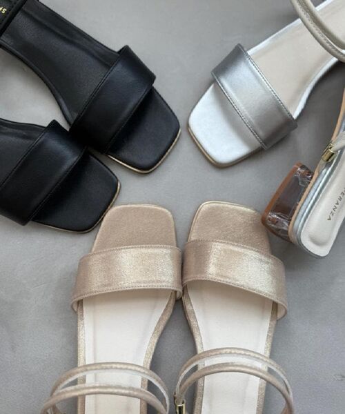 ESPERANZA / エスペランサ サンダル | スクエアトゥクリアローヒールサンダル | 詳細25