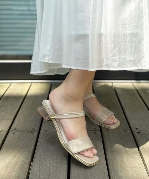 ESPERANZA / エスペランサ サンダル | スクエアトゥクリアローヒールサンダル | 詳細26