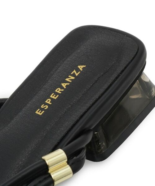 ESPERANZA / エスペランサ サンダル | スクエアトゥクリアローヒールサンダル | 詳細7