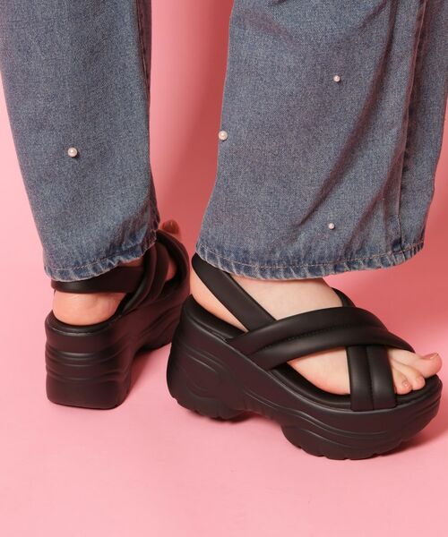 ESPERANZA / エスペランサ サンダル | 厚底クロスサンダル パデットサンダル | 詳細14