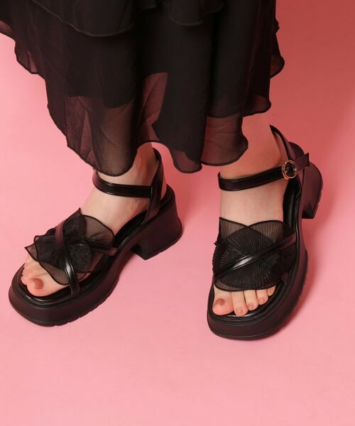 ESPERANZA / エスペランサ サンダル | チュールフリルサンダル | 詳細12