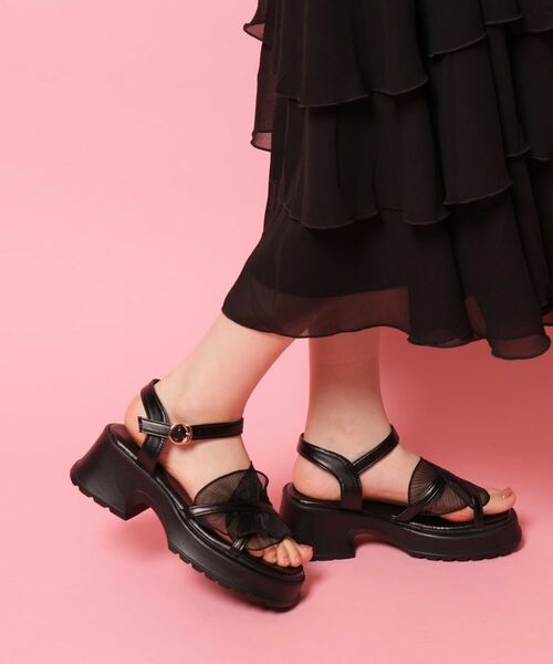 ESPERANZA / エスペランサ サンダル | チュールフリルサンダル | 詳細13