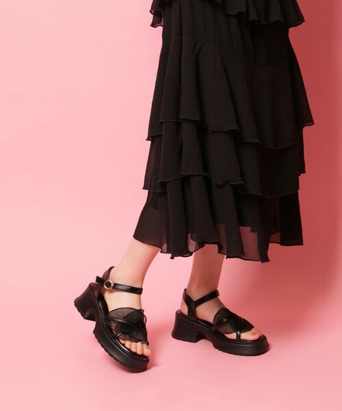 ESPERANZA / エスペランサ サンダル | チュールフリルサンダル | 詳細14