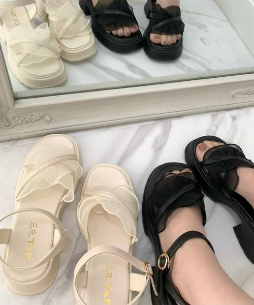 ESPERANZA / エスペランサ サンダル | チュールフリルサンダル | 詳細27