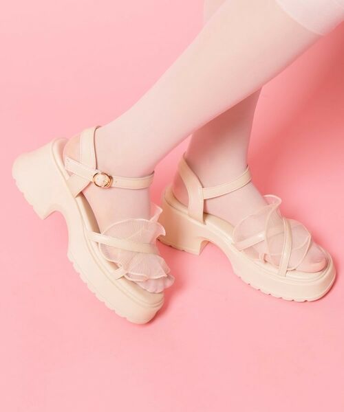 ESPERANZA / エスペランサ サンダル | チュールフリルサンダル | 詳細9