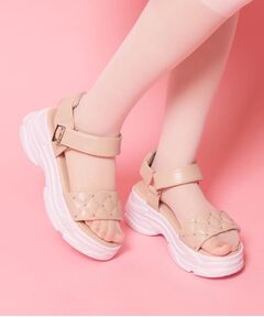 ESPERANZA / エスペランサ サンダル | キルティング 面ファスナーストラップサンダル