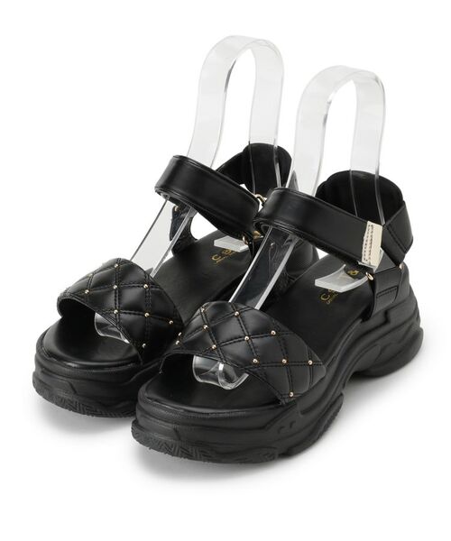 ESPERANZA / エスペランサ サンダル | キルティング 面ファスナーストラップサンダル | 詳細1