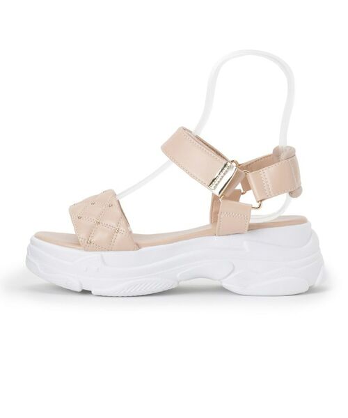 ESPERANZA / エスペランサ サンダル | キルティング 面ファスナーストラップサンダル | 詳細13