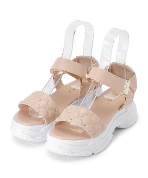 ESPERANZA / エスペランサ サンダル | キルティング 面ファスナーストラップサンダル | 詳細14