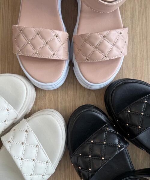 ESPERANZA / エスペランサ サンダル | キルティング 面ファスナーストラップサンダル | 詳細24