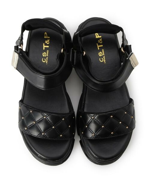 ESPERANZA / エスペランサ サンダル | キルティング 面ファスナーストラップサンダル | 詳細3