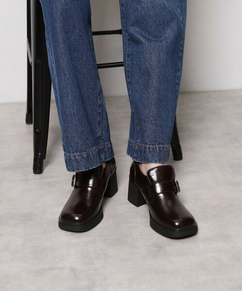 ESPERANZA / エスペランサ パンプス | スクエアトゥベルトアンクルローファー | 詳細20