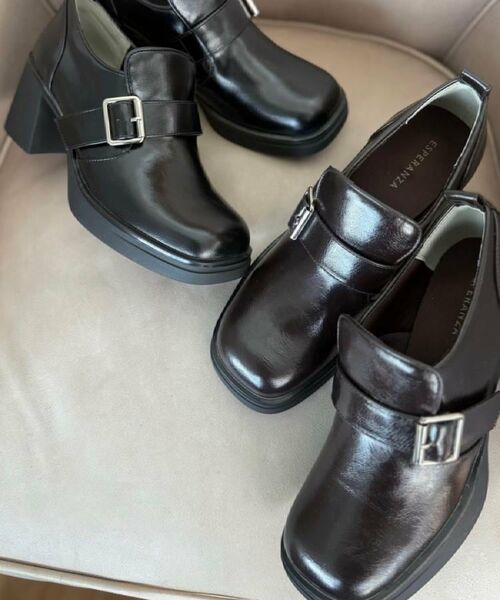 ESPERANZA / エスペランサ パンプス | スクエアトゥベルトアンクルローファー | 詳細22