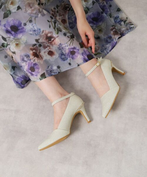 ESPERANZA/エスペランサ ヒールキャップパンプス シルバー(306) 35(23.5cm) ESPERANZA/エスペランサ ヒールキャップパンプス シルバー(306) 35(23.5cm)