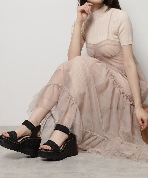 ESPERANZA / エスペランサ サンダル | キルティングウェッジソールスポサン | 詳細17