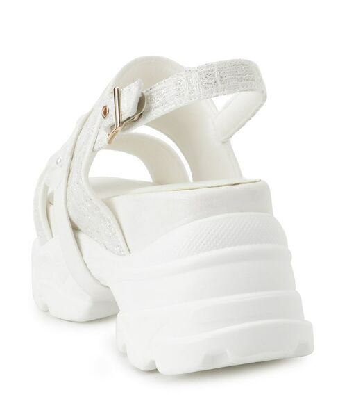 ESPERANZA / エスペランサ サンダル | ツイード風フラワーベルトスポサン | 詳細10