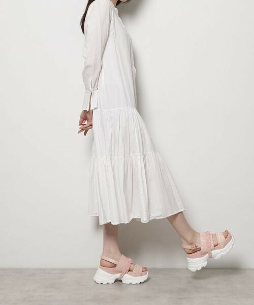 ESPERANZA / エスペランサ サンダル | ツイード風フラワーベルトスポサン | 詳細25