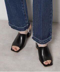 ESPERANZA / エスペランサ サンダル | スクエアトゥブロックヒールミュール