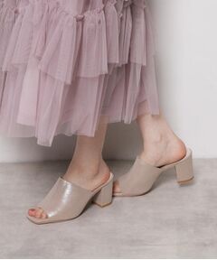 ESPERANZA / エスペランサ サンダル | スクエアトゥブロックヒールミュール