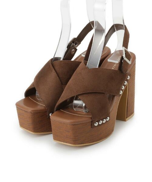 ESPERANZA / エスペランサ サンダル | 【ラク盛り/サンダル】リピーター続出/脚長美脚 クロススタッズサンダル | 詳細12