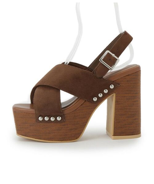 ESPERANZA / エスペランサ サンダル | 【ラク盛り/サンダル】リピーター続出/脚長美脚 クロススタッズサンダル | 詳細13