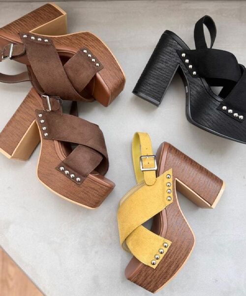 ESPERANZA / エスペランサ サンダル | 【ラク盛り/サンダル】リピーター続出/脚長美脚 クロススタッズサンダル | 詳細25