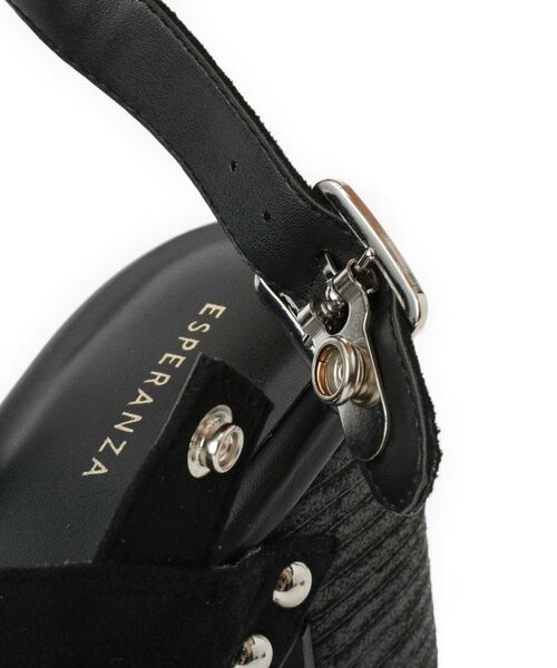 ESPERANZA / エスペランサ サンダル | 【ラク盛り/サンダル】リピーター続出/脚長美脚 クロススタッズサンダル | 詳細7