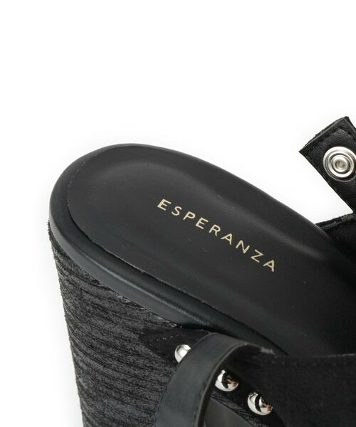 ESPERANZA / エスペランサ サンダル | 【ラク盛り/サンダル】リピーター続出/脚長美脚 クロススタッズサンダル | 詳細8