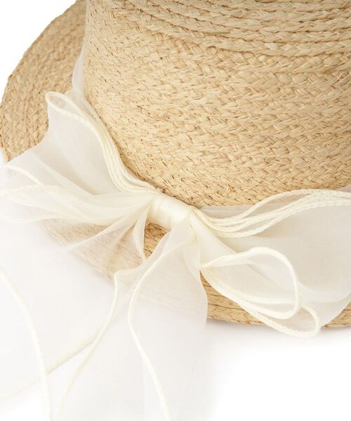 ESPERANZA / エスペランサ ハット | カンカン帽オーガンジーリボン | 詳細6