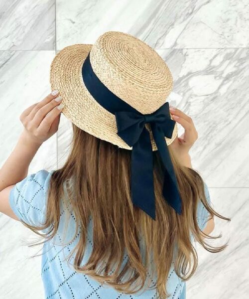 ESPERANZA / エスペランサ ハット | カンカン帽オーガンジーリボン | 詳細8