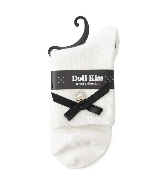 ESPERANZA / エスペランサ ソックス | サテンリボン×ハートパーツ付きソックス | 詳細1