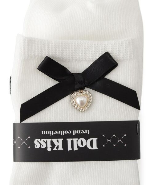 ESPERANZA / エスペランサ ソックス | サテンリボン×ハートパーツ付きソックス | 詳細3