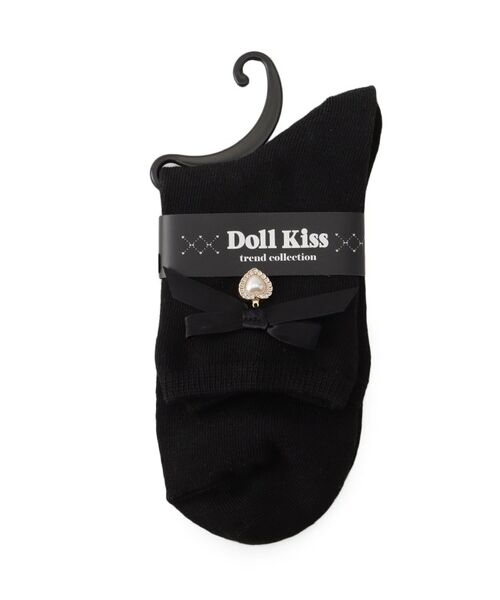 ESPERANZA / エスペランサ ソックス | サテンリボン×ハートパーツ付きソックス | 詳細1