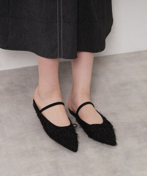 ESPERANZA / エスペランサ サンダル | フラットリボンポインテッドミュール | 詳細7