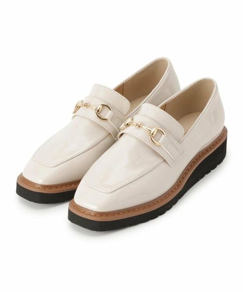 ESPERANZA / エスペランサ フラットシューズ | スクエアトゥエナメルビットローファー | 詳細11