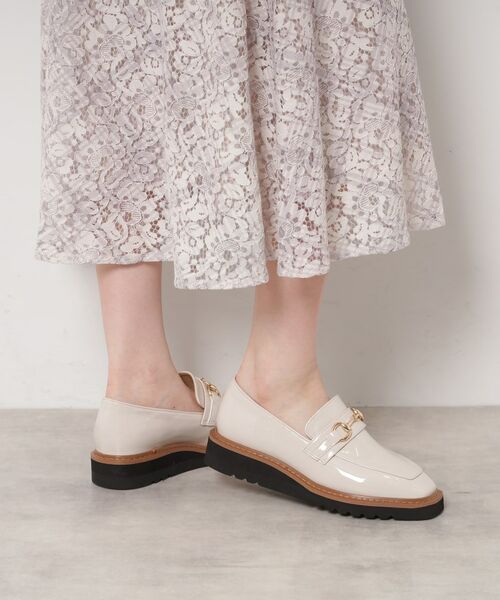 ESPERANZA / エスペランサ フラットシューズ | スクエアトゥエナメルビットローファー | 詳細13