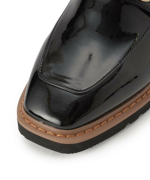 ESPERANZA / エスペランサ フラットシューズ | スクエアトゥエナメルビットローファー | 詳細5