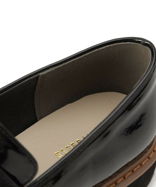 ESPERANZA / エスペランサ フラットシューズ | スクエアトゥエナメルビットローファー | 詳細7