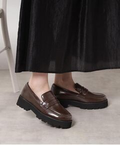 ESPERANZA / エスペランサ フラットシューズ | 厚底コインローファー