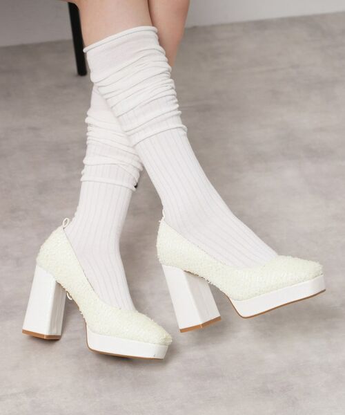 ESPERANZA / エスペランサ パンプス | スクエアトゥダブルストラップ厚底パンプス | 詳細1