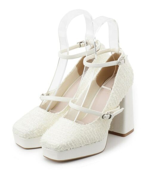 ESPERANZA / エスペランサ パンプス | スクエアトゥダブルストラップ厚底パンプス | 詳細11