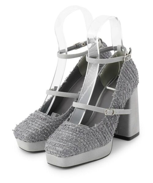 ESPERANZA / エスペランサ パンプス | スクエアトゥダブルストラップ厚底パンプス | 詳細12