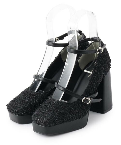 ESPERANZA / エスペランサ パンプス | スクエアトゥダブルストラップ厚底パンプス | 詳細13