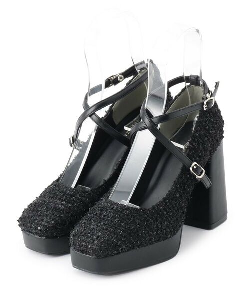 ESPERANZA / エスペランサ パンプス | スクエアトゥダブルストラップ厚底パンプス | 詳細18