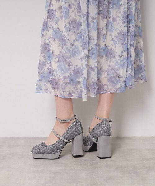 ESPERANZA / エスペランサ パンプス | スクエアトゥダブルストラップ厚底パンプス | 詳細4