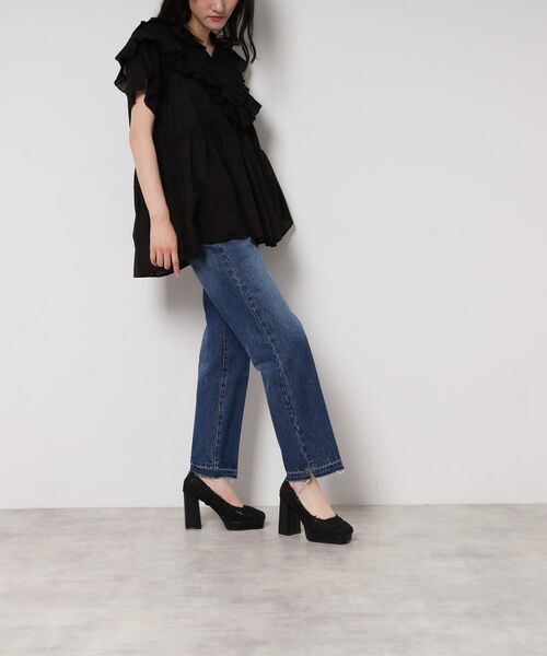 ESPERANZA / エスペランサ パンプス | スクエアトゥダブルストラップ厚底パンプス | 詳細7