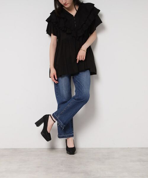 ESPERANZA / エスペランサ パンプス | スクエアトゥダブルストラップ厚底パンプス | 詳細8