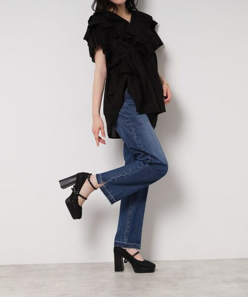 ESPERANZA / エスペランサ パンプス | スクエアトゥダブルストラップ厚底パンプス | 詳細9